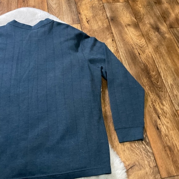 Columbia Sweater Men's V Neck Size XL Dusty Blue Knit - Picture 9 of 10